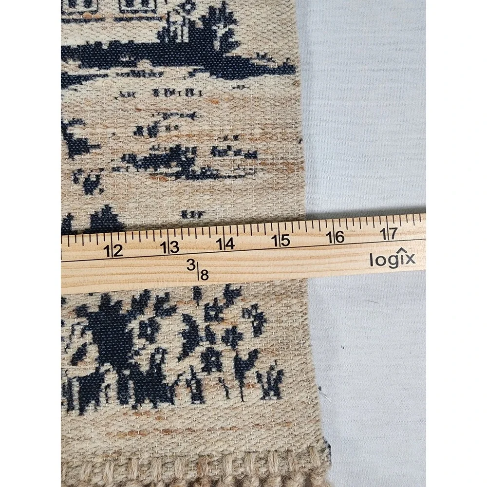 Vintage German Meldorfer Kunstweberei Woven Wool Tapestry Cottagecore Folk Art
